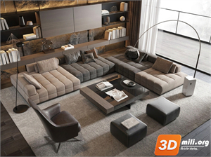Sofa Minotti Skp Files 